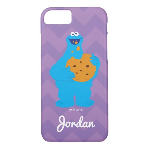 Cookie Monster Graphic  Add Your Name iPhone 87 Case