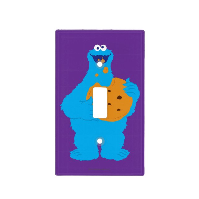 Cookie Monster Graphic Light Switch Cover (Front)