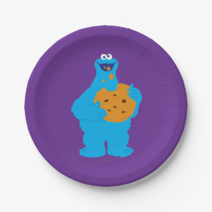 Cookie Monster Graphic Paper Plates