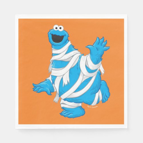 Cookie Monster  Halloween Mummy Napkins