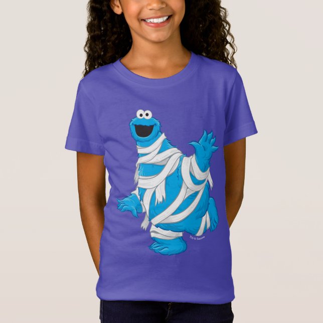 Cookie Monster | Halloween Mummy T-Shirt (Front)