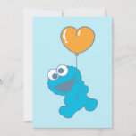 Cookie Monster Heart Balloon Card