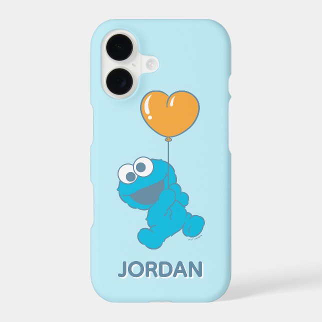 Cookie Monster Heart Balloon Case-Mate iPhone Case (Back)
