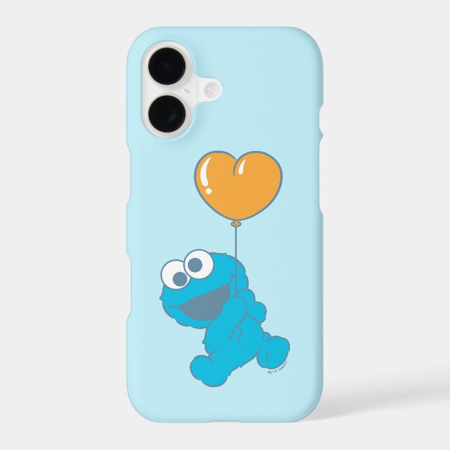 Cookie Monster Heart Balloon Case-Mate iPhone Case (Back)