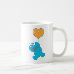 Cookie Monster Heart Balloon Coffee Mug