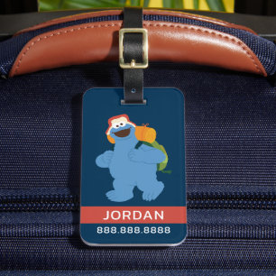 Cookie Monster Hiking Add Your Info Luggage Tag