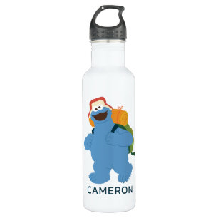 Cookie Monster Hiking   Add Your Name Stainless Steel Water Bottle