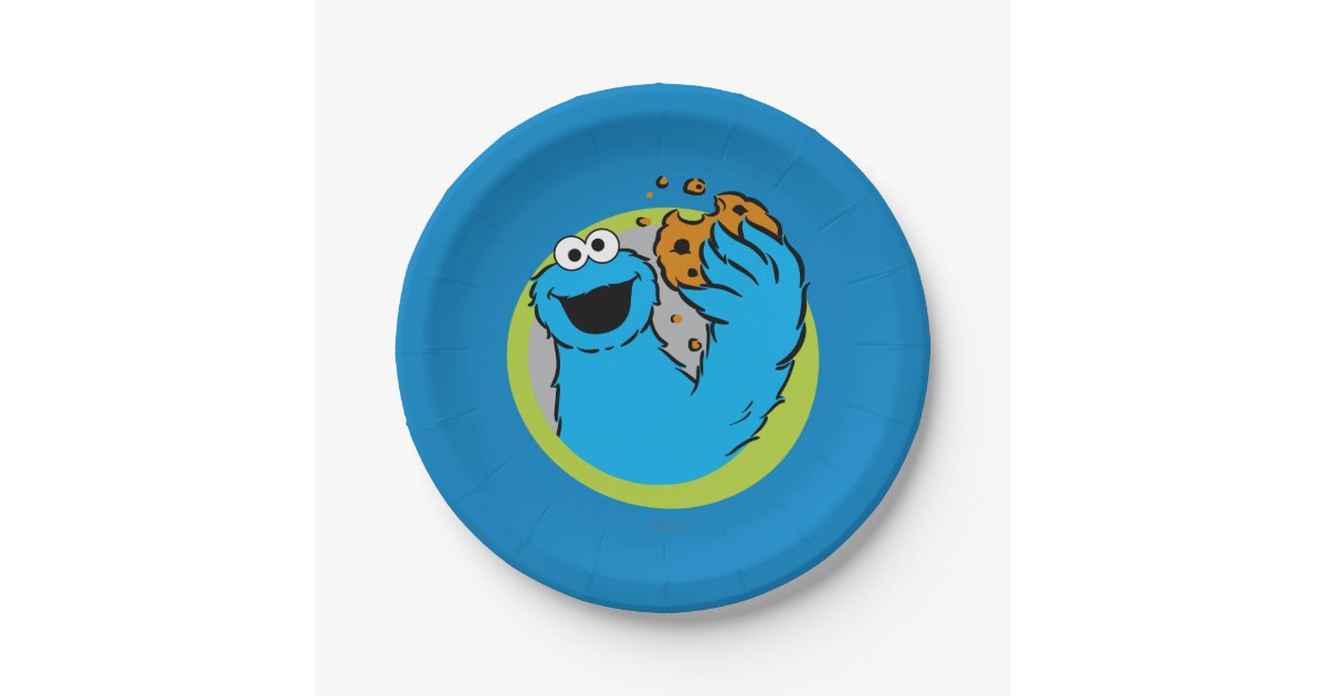 Cookie Monster Image Paper Plate | Zazzle.com