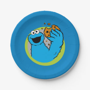 Cookie Monster Image Paper Plates