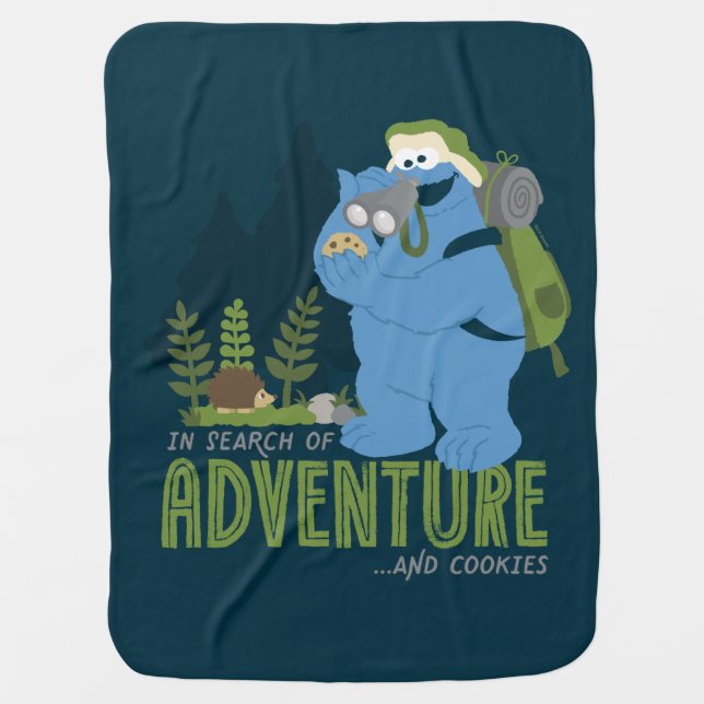 Cookie Monster | In Search of Adventure…And Cookie Baby Blanket (Front)