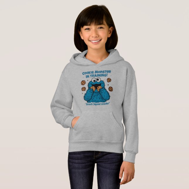 Cookie Monster in Training – Snack Squad Leader  Hoodie (Front Full)