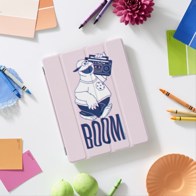 Cookie Monster | Jamming with the Boom Box iPad Smart Cover (In Situ)