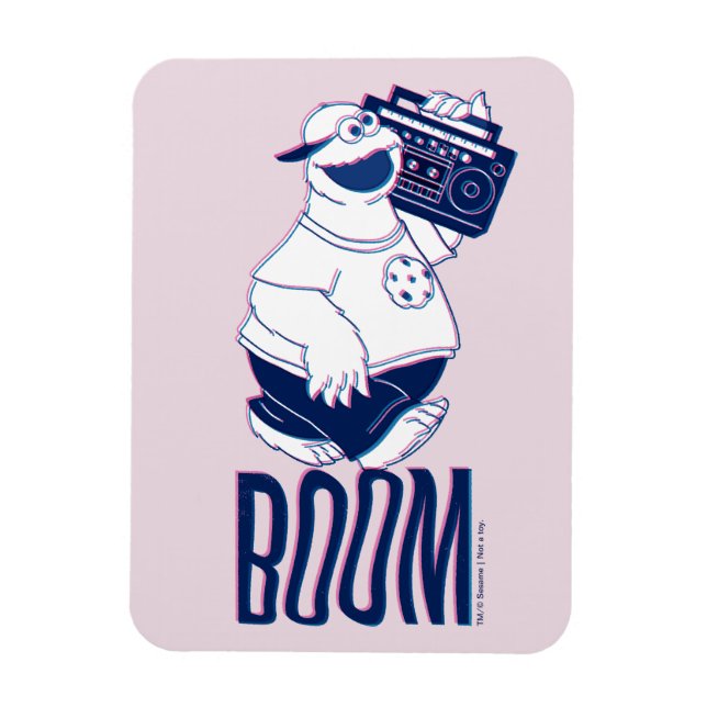 Cookie Monster | Jamming with the Boom Box Magnet (Vertical)