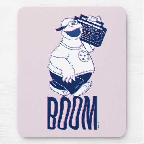 Cookie Monster  Jamming with the Boom Box Mouse Pad