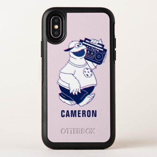 Cookie Monster | Jamming with the Boom Box OtterBox Symmetry iPhone X Case