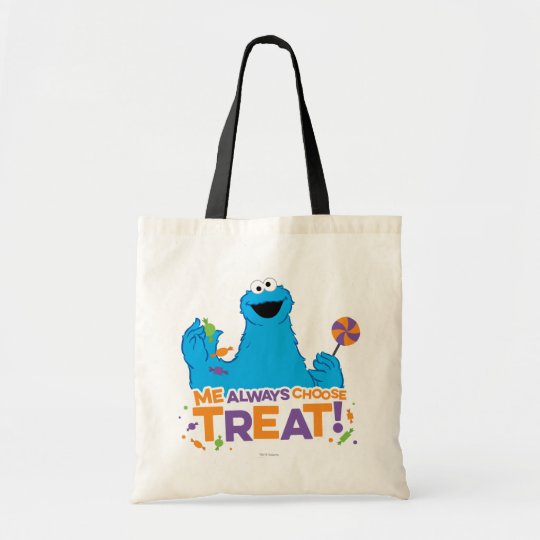 Cookie Monster Me Always Choose Treat Tote Bag