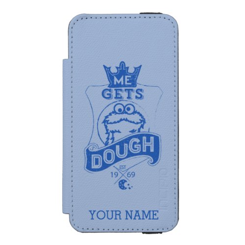 Cookie Monster Me Gets Dough  Add Your Name Wallet Case For iPhone SE55s
