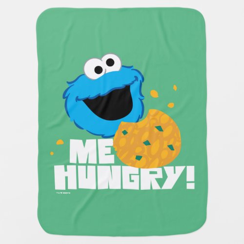 Cookie Monster  Me Hungry Baby Blanket
