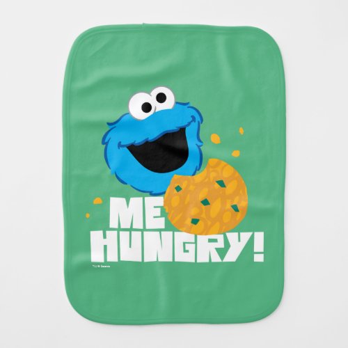 Cookie Monster  Me Hungry Baby Burp Cloth