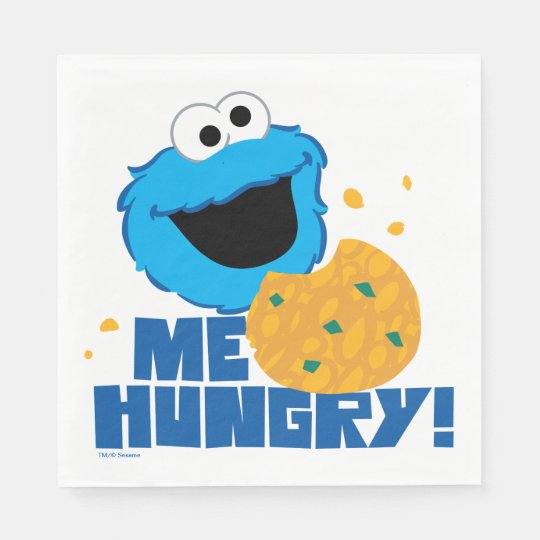 Cookie Monster | Me Hungry! Napkin | Zazzle.com