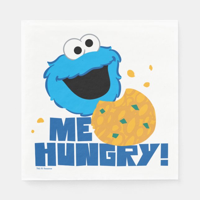 Cookie Monster | Me Hungry! Napkins (Front)