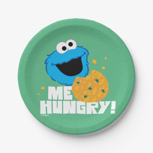 Cookie Monster  Me Hungry Paper Plates