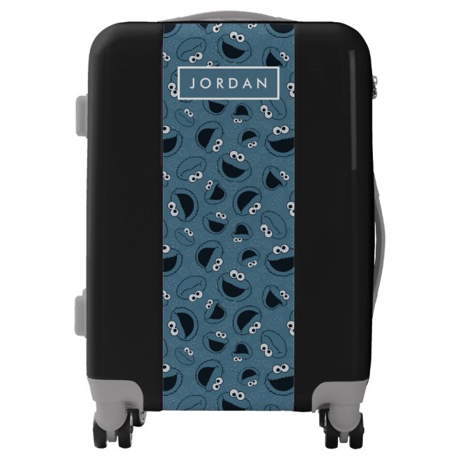 Cookie Monster | Me Hungry Pattern Luggage (Front)