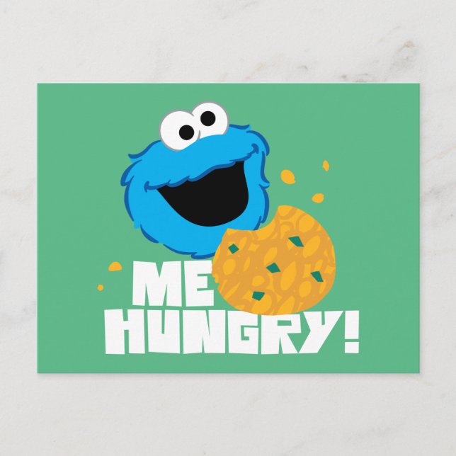Cookie Monster | Me Hungry! Postcard (Front)