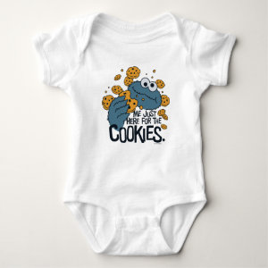 Cookie Monster | Me Just Here for the Cookies Baby Bodysuit