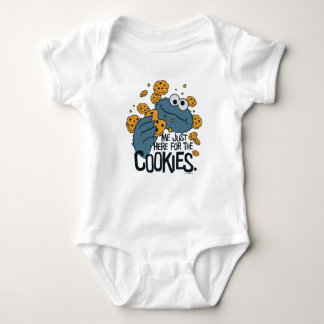 Cookie Monster | Me Just Here for the Cookies Baby Bodysuit