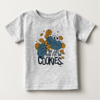 Cookie Monster | Me Just Here for the Cookies Baby T-Shirt