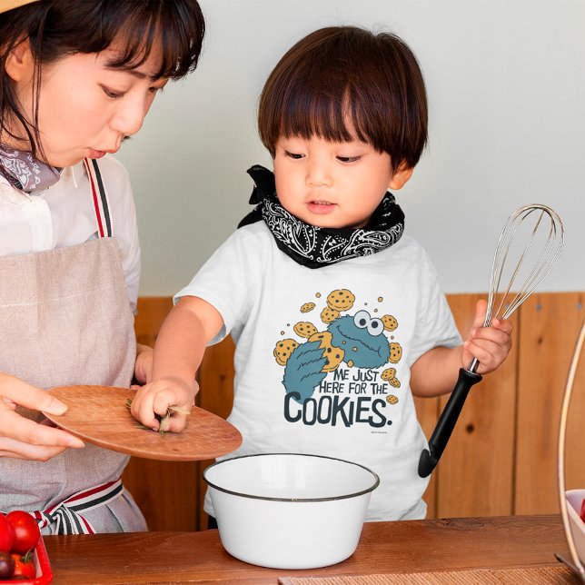 Cookie Monster | Me Just Here for the Cookies Baby T-Shirt (Creator Uploaded)