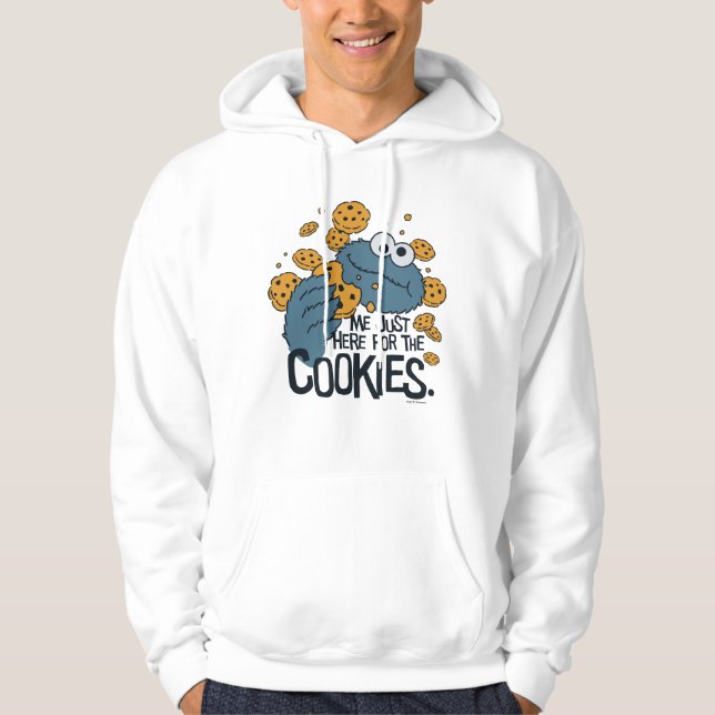 Cookie Monster | Me Just Here for the Cookies Hoodie (Front)