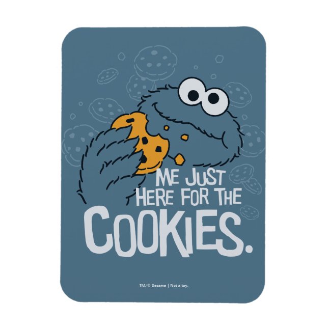 Cookie Monster | Me Just Here for the Cookies Magnet (Vertical)