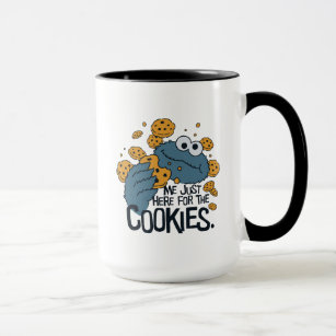 Cookie Monster   Me Just Here for the Cookies Mug