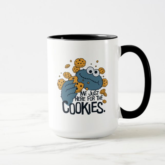Cookie Monster | Me Just Here for the Cookies Mug (Right)