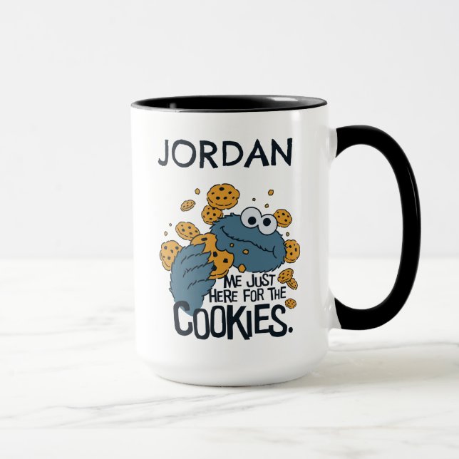 Cookie Monster | Me Just Here for the Cookies Mug (Right)