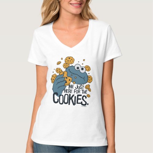 Cookie Monster  Me Just Here for the Cookies T_Shirt