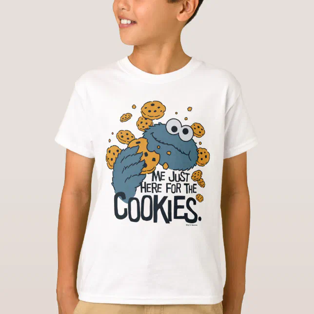 Cookie Monster, Me Just Here for the Cookies T-Shirt