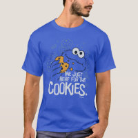 Zazzle Cookie Monster Me Just Here for The Cookies, Men's, Size: Adult S, Deep Royal