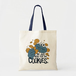 Cookie Monster Me Just Here for the Cookies Tote Bag