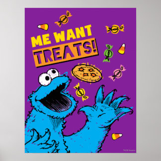 Cookie Monster - Me Wants Treats Poster