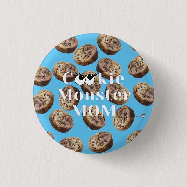 Cookie Monster Mom Button (Front)
