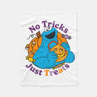 Cookie Monster | No Tricks Just Treats Fleece Blanket