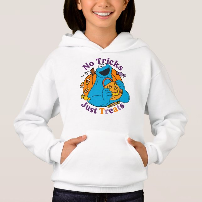 Cookie Monster | No Tricks Just Treats Hoodie (Front)