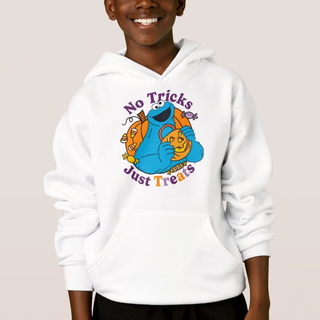 Cookie Monster | No Tricks Just Treats Hoodie (Front)