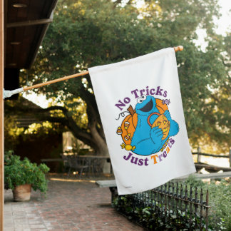 Cookie Monster | No Tricks Just Treats House Flag