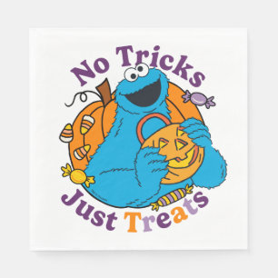 Cookie Monster No Tricks Just Treats Napkins