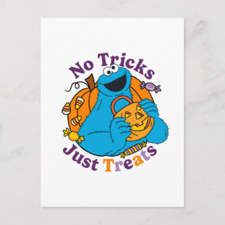 Cookie Monster | No Tricks Just Treats Postcard