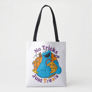 Cookie Monster No Tricks Just Treats Tote Bag